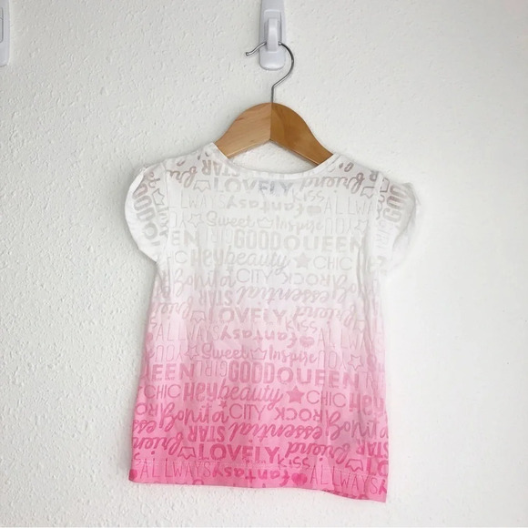 NWT Mayoral shirt short sleeve burnout white to pink ombré size 3 years - Picture 2 of 8